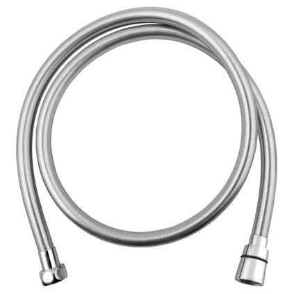 Sapho, furtun de duș din plastic neted SOFTFLEX, 100 cm, argintiu/crom, 1208-05