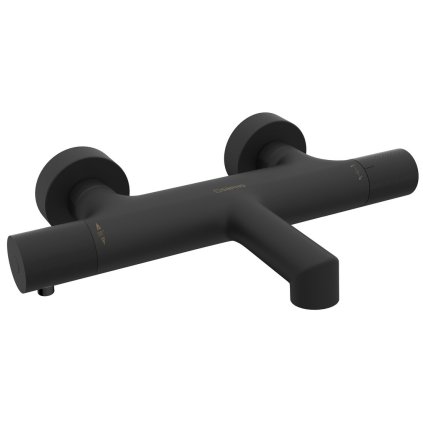 Sapho, baterie SOLARIS de perete pentru baie, negru mat, WD010B