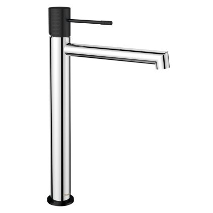 Sapho, baterie SOLARIS de sine stătătoare, fără priză, înalt, crom/negru, WD006CB