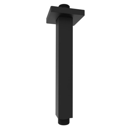 Sapho, Suport pentru tavan duș, pătrat, 200 mm, mat negru, 1205-07B