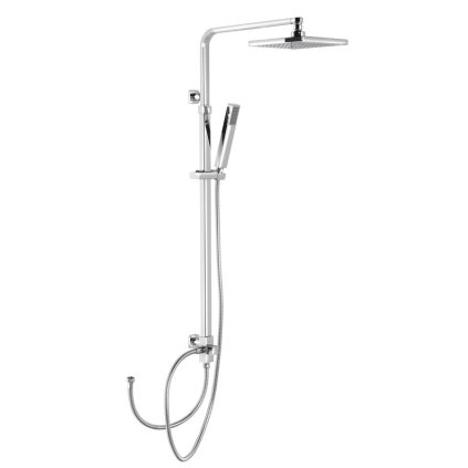 Sapho, coloana de dus de conectat la baterie, dus fix si manual, unghiular, cromat, 1202-29