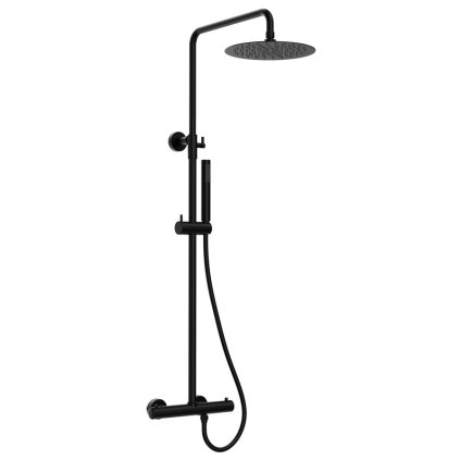Sapho, Coloana de dus cu robinet termostatic, neagra, KU139B