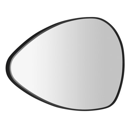 Sapho, oglinda STEN in cadru 80x51cm, negru mat, NA380