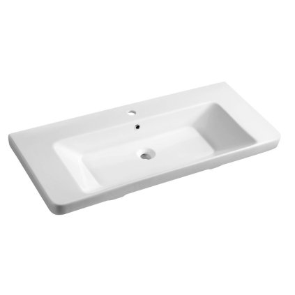 Sapho, chiuveta ceramica THALIE 105 105x46 cm, mobila, TH11105