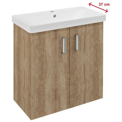 305555 sapho theia umyvadlova skrinka 66 3x70x35cm 2x dvierka dub alabama th072 2222