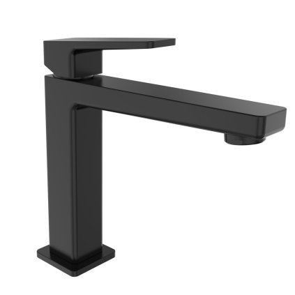 Sapho, Baterie de lavoar de sine stătătoare TURSI fără priză, înălțime 190 mm, negru mat, TI004B