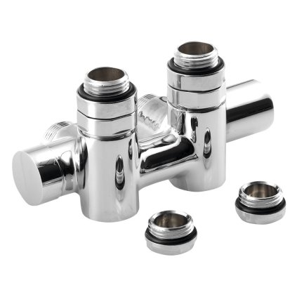 Sapho, set de conectare TWIN COMBI pentru conexiune centrală dreapta, 50 mm, crom, CP461S