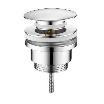 Sapho, iesire chiuveta 5/4", click-clack, dop mare, grosime 10-55mm, crom, CV1002