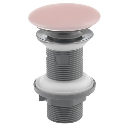 Sapho, scurgere chiuveta 5/4" click-clack, capac ceramic, grosime 20-70mm, roz mat, 38TP0167I