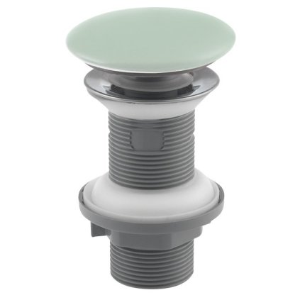 Sapho, scurgere chiuveta 5/4" click-clack, capac ceramic, grosime 20-70mm, verde mat, 38TP0168I