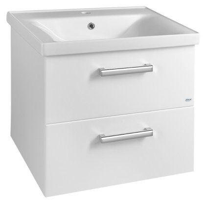 Sapho, dulap lavoar VEGA 62x50x43,8 cm, 2xsertare, alb, VG064
