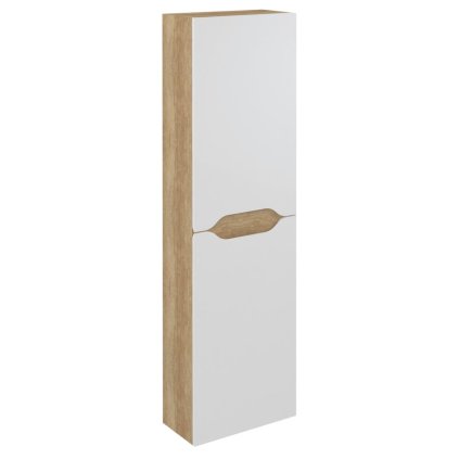 Sapho, dulap WAVE înalt 40x140x20cm, stânga/dreapta, alb/stejar Alabama, WA250-3022