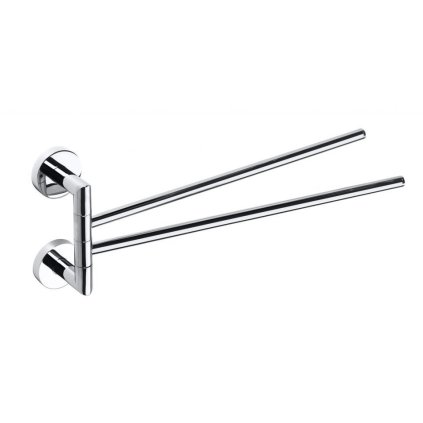 Sapho, suport dublu pentru prosoape X-ROUND, rotativ 450 mm, cromat, XR403