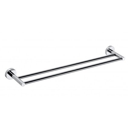 Sapho, X-ROUND E suport dublu pentru prosoape 655 mm, crom, XR423