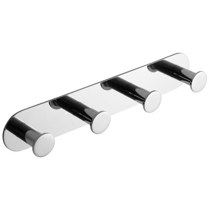 Sapho, cârlig dublu autoadeziv X-ROUND, oțel inoxidabil lustruit, XR221
