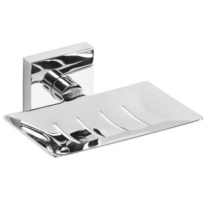 Sapho, sapuniera dreptunghiulara X-SQUARE cu gauri, crom, XQ800