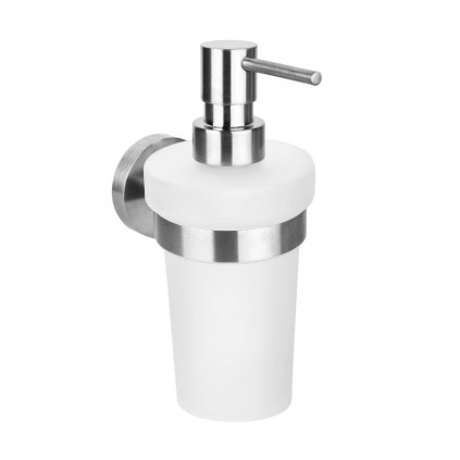 Sapho, dozator de săpun X-STEEL 230ml, sticlă de lapte, covoraș din oțel inoxidabil, XS101