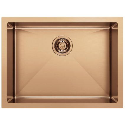 Sapho, chiuveta din otel inoxidabil ZENITH 60x45cm, cupru mat, ZN6045PG