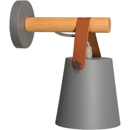 Toollight - Lampă de perete cu bandă metalică APP468-1W, gri, OSW-00903