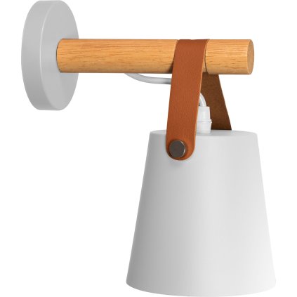 Toollight - Aplică metalică de perete cu curea 1xE27 APP467-1W, alb-maro, OSW-06916