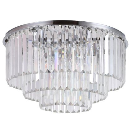 Toollight - Plafoniera cristal 7xE14 40W Glamour APP780-7C, crom, OSW-05032