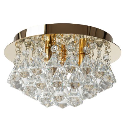 Toollight - Lampă cu pandantiv din cristal G9 3x40W APP1038-C, auriu, OSW-06821