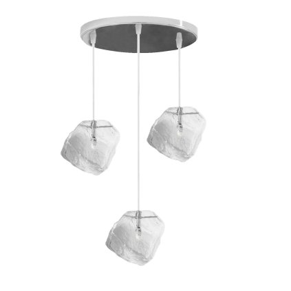 Toollight - Lampă suspendată Ice ICE APP320 cu design modern, 3xG4 20W, crom, OSW-00417