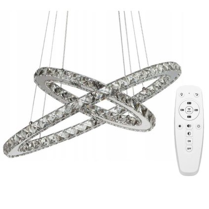 Toollight - plafoniera LED + telecomandă APP418-CP, crom, OSW-65016