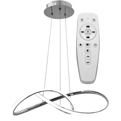 Toollight - plafoniera LED + telecomandă APP393-CP, crom, OSW-06909