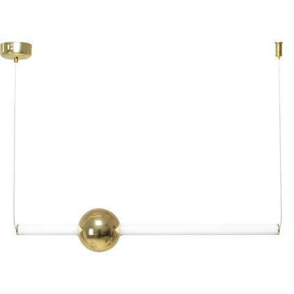 Toollight - Plafoniera LED 60cm 12W APP478-CP, alb-auriu, OSW-00610