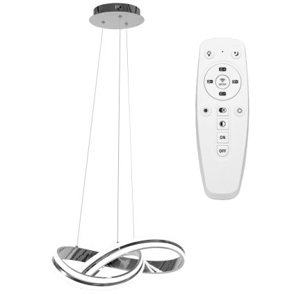 Toollight - plafoniera LED APP819-CP + telecomandă, crom, OSW-04029