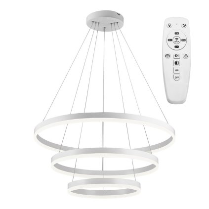 Toollight - Plafoniera LED Vegas 20+40+60 + telecomanda, alb, OSW-07857