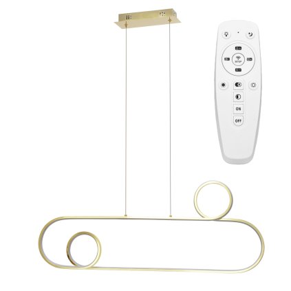 Toollight - Lampă suspendată cu LED APP809-CP GOLD, auriu, OSW-09850