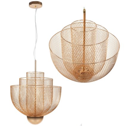 Toollight - Lampă suspendată cu LED APP888-CP, aur roz, OSW-04033