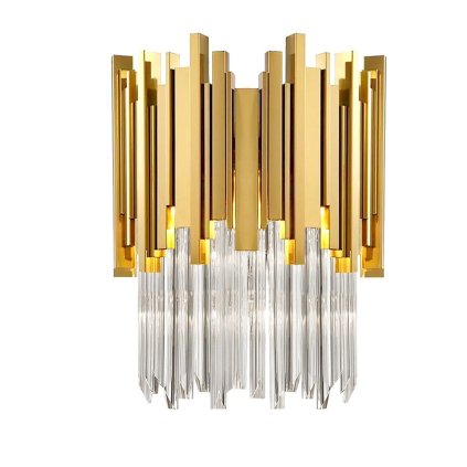 Toollight - lampă de perete din cristal E27 60W APP602-W, auriu, OSW-08914