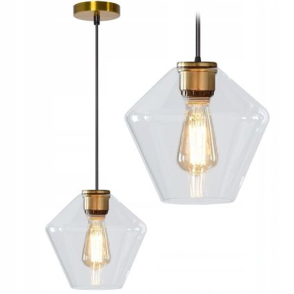 Toollight - Plafoniera din sticla APP440-1CP, auriu, OSW-00571