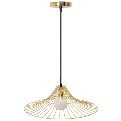 Toollight - Plafoniera suspendată plat rotund 1xE27 APP499-1CP, auriu, OSW-00612