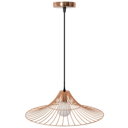 Toollight - Lampă suspendată de tavan 1xE27 APP483-1CP, aur roz, OSW-00907