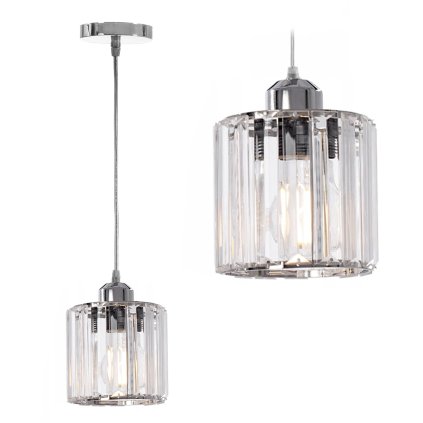 Toollight - Plafoniera din cristal 1xE27 60W APP508-1CP, crom, OSW-08549