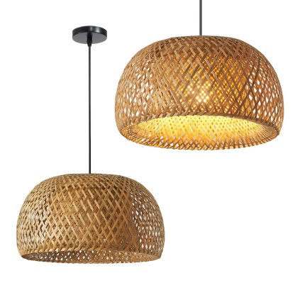 Toollight - plafoniera din bambus natural E27 60W APP886-1CP, maro, OSW-05246