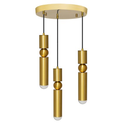 Toollight - Plafoniera suspendată 3xG9 APP471-3CP, auriu, OSW-00905
