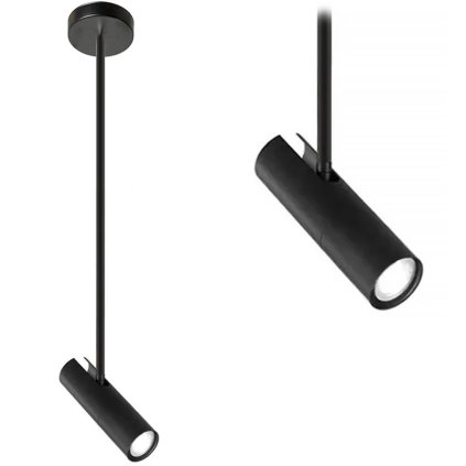 Toollight - plafon suspendat GU10 10W - reflector APP608-1C, negru, OSW-08196