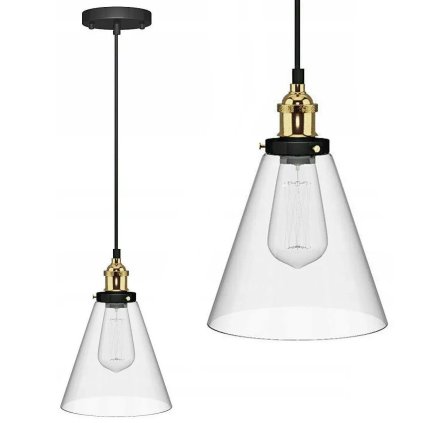 Toollight - Plafoniera suspendată din sticlă Verto A, sticlă transparentă, OSW-00134