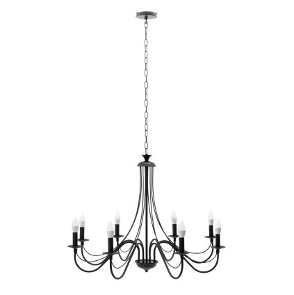 Toollight - Lampă suspendată 8xE14 60W APP210-3CPR, neagră, OSW-08147