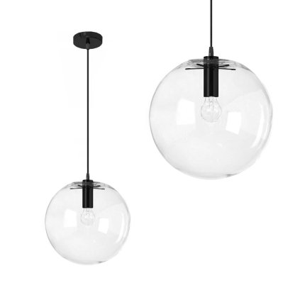 Toollight - Lampă suspendată Lassi 20cm APP306-1CP, E27, negru, OSW-00358