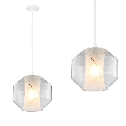 Toollight - lampă suspendată MARBLE E27 60W APP908-1CP, imitație de marmură, OSW-06674