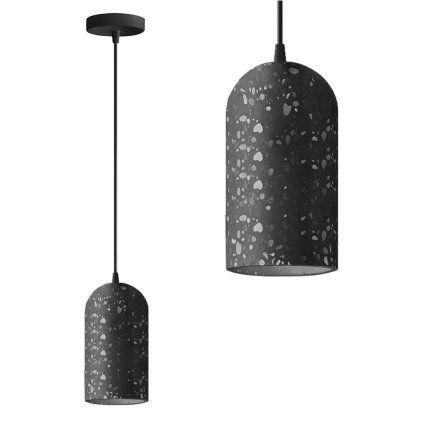Toollight, plafoniera din beton 1xE27 APP997-1CP B, negru, OSW-07552