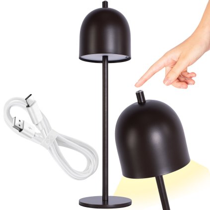 Toollight, Lampă de noapte USB fără fir APP1359-T, maro, OSW-08622