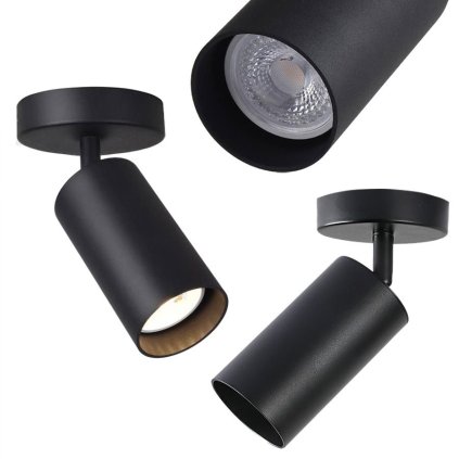 Lightlight, spot de perete/plafon 1xGU10 APP1244-1C, negru mat, OSW-40099