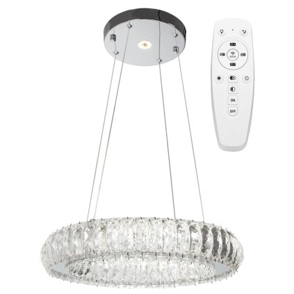 Toollight, pendanta Crystal LED APP1040-CP + telecomandă, crom, OSW-09473